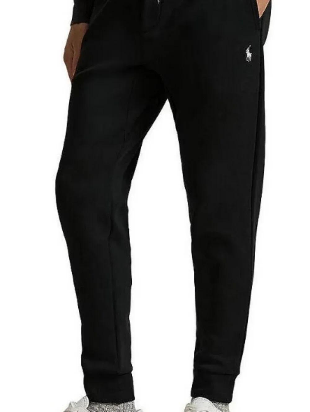 Men's Ralph Lauren Polo Double Knit Sweatpants. Black. Medium.